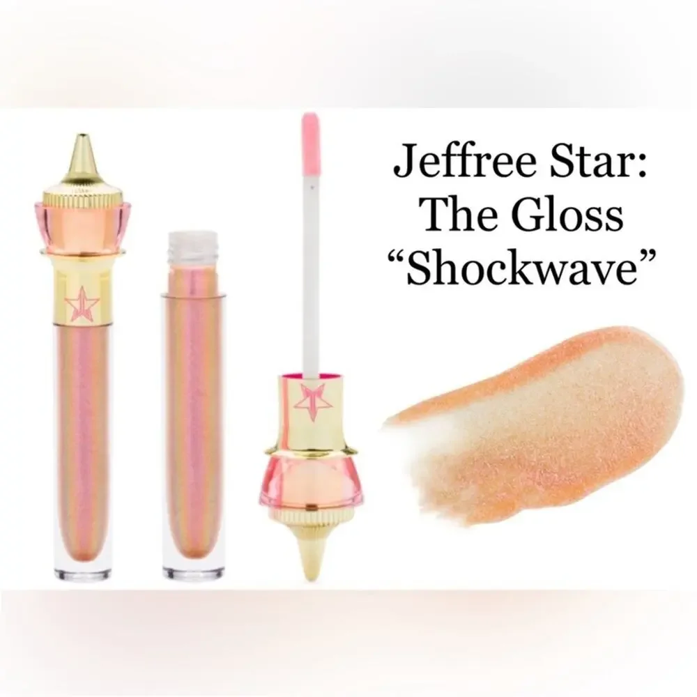 NEW JEFFREE STAR The Gloss Lip Color Shockwave Pink Bronze Light Tint Glitter